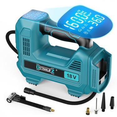 Imagem de Compressor de ar com inflador de pneus sem fio DIYtooliFZ 160PSI 18V