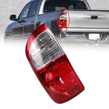 Imagem de YzusGomumu Luz traseira do lado esquerdo do motorista compatível com Toyota Tundra Crew Cab 2004-2006 e captador de cabine dupla com cama padrão substitui 815600C040 TO2800153, conjunto de lâmpada de