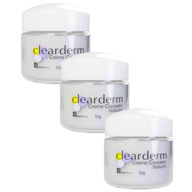 Imagem de CREME CLAREADOR NOTURNO CLEARDERM 30gr NATUFLORES 3un - DEMAZON