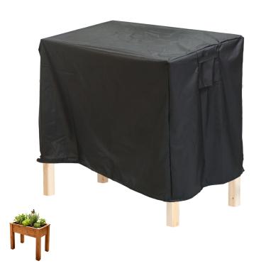 Imagem de Capa para Canteiro Elevado de Inverno, 122x78x62cm Tecido Oxford 420D à Prova D'água para Suporte Caixa de Plantio Elevada Proteção Contra Neve Geada e Chuva (Preto, Somente Capa)