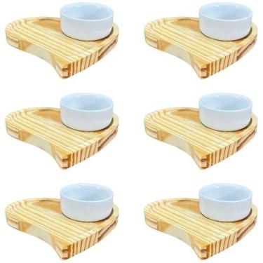 Imagem de Petisqueira Jogo para Servir Molhos e Caldas - 12 Peças em Porcelana e