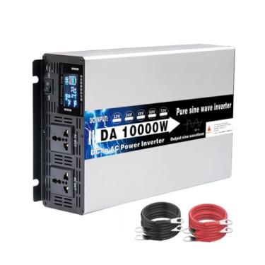 Imagem de HENGJINGTR Inversor de alta potência 5000W/10000W pico puro inversores de potência de onda sinusoidal DC 12V/24V/48V/60V/72V entrada AC 110V saída 220V para casas de RV solar,Dc 72v,AC 240V 60Hz