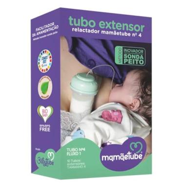 Imagem de Kit Com 10 Refil De Tubos extensores Relactador Mamaetube Tam 4 - Modelo Premium - Conforto e segurança para a mamãe e o bebê.