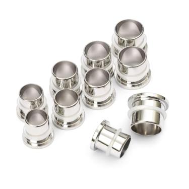 Imagem de Stretch It - Kit de alongamento de orelha, kit de alongamento profissional de aço cirúrgico com mais de 10 mm, túneis profissionais, hipoalergênico, sem dor para iniciantes, incrementos graduais