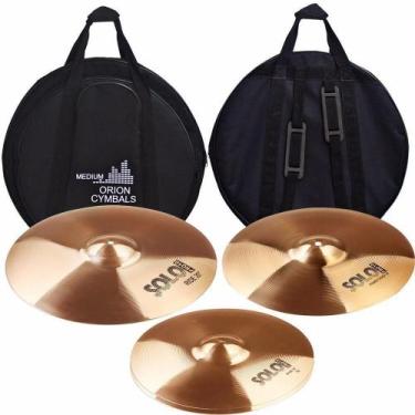 Imagem de Kit pratos de bateria Orion solo pro SP90 14HH, 16PC, 20PR