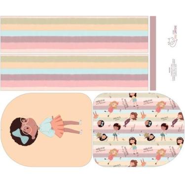 Imagem de Painel Mochila Média Menina Júlia - Ana Campana Sintético Doll Estampa