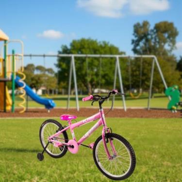Imagem de Bicicleta Infantil feminina Aro 20 com rodinha - vtc bikes