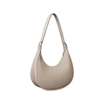 Imagem de Bolsas e bolsas de ombro Bolsa Lollipop em forma de meia-lua (Branco meia lua)