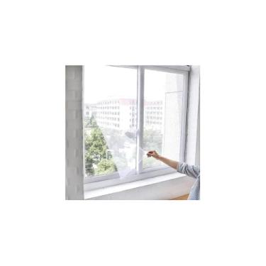 Imagem de Tela Mosquiteira para Janelas e Portas, Poliéster, 85x105cm, Proteção contra Insetos, Permite Circulação de Ar