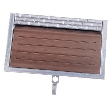 Imagem de Ｂｅｓｇａ Porta-chaves divertido para decoração de casa, abridor de portas, chaveiro impresso em 3D com design de parede de tijolos, ideal para cozinha, Café Prateado