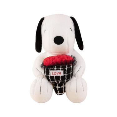 Imagem de Brinquedo de pelúcia para cães, lindo buquê de amor, desenho animado, 50 cm