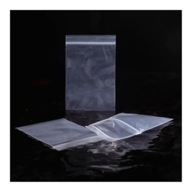 Imagem de JINYONBAG 200 peças de sacos de violoncelo transparentes adesivos de 1,4 mm de espessura, sacos de plástico OPP para material escolar, biscoitos, envelopes de doces, cartões de joias - 4 × 6 sacos de