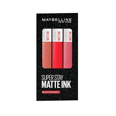 Imagem de Kit Maybelline NY - 3 Batons Líquidos Longa Duração SuperStay Matte Ink