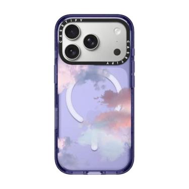 Imagem de CASETiFY Capa Impact para iPhone 17 Pro [fina/compatível com Magsafe/2,5 m. Proteção contra quedas de grau militar 4X] - Nuvens - Azul macio