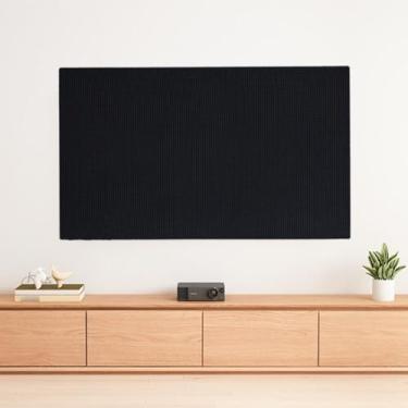 Imagem de Protetor de tela de TV, protetor de tela de TV para LCD LED, capa de televisão à prova de poeira, material leve e resistente à água, para sistemas de teatro familiar - preto ||50-59 polegadas