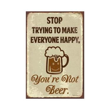 Imagem de Xanovir Cartaz de lata de cerveja, póster de metal vintage, decoração de parede, não é cerveja, para bar, restaurantes, café, clube, placa de parede de caverna para homem, 8 x 12 polegadas