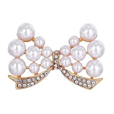 Imagem de Yalych Broche de moda broche acessórios de diamante roupas borboletas criativas broche dourado gravata borboleta broche de artes esmaltadas broches para mulheres acessórios de roupas
