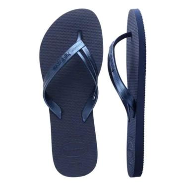 Imagem de Chinelo de Dedo Feminino Tira Metalizada Havaianas Elegance-Unissex