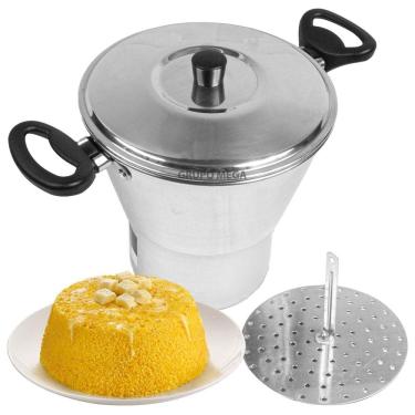 Imagem de Cuscuzeira Individual Pequena Panela Cuscuz Cozimento Vapor