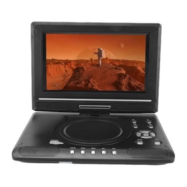 Imagem de Depisuta Leitor de DVD Portátil Com Tela Giratória, Controle Remoto e Alto-falantes Duplos, Leitor de DVD para Carro Com Suporte para Entrada USB e Saída AV para Vários Formatos (1)