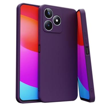 Imagem de Capa Case Compatível Realme C53 Silicone Aveludada [ROXO DARK]