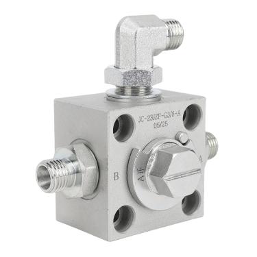 Imagem de Phefop Válvula Desviadora de 3 Vias para Miniescavadeiras, Válvula de Controle Hidráulico de Liga de Aço Com Instalação Direta, Aumenta a Eficiência para Projetos de Pequenas Escavadeiras