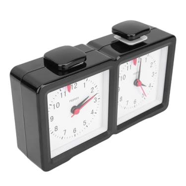 Imagem de SUNGOOYUE Relógio Mecânico de Xadrez Com Temporizador Analógico, ABS International Chess Timer Com Tempo Perfeito para Jogos de Tabuleiro, Cronometragem Precisa Com Menos de 1 Segundo de Erro,
