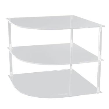 Imagem de Jiawu Suporte Organizador de Placa Acrílica Transparente, 3 Camadas, Armário de Cozinha, Economizador de Espaço para Armazenamento Pequeno de Cozinha/banheiro