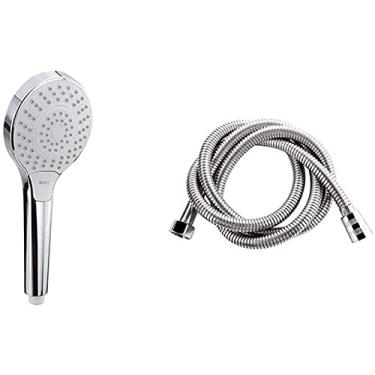 Imagem de YYBOES Chuveiro cabeça de chuveiro filtro de chuveiro elétrico cabeça de chuveiro de alta pressão Sambo modo de água modo água entrada de água copo de economia de água multicamadas chuveiro banhado a