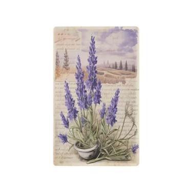 Imagem de Wassud Placa de cobertura de interruptor de luz, capas de tomadas duplas, placa de parede lavanda (5) decoração decorativa de casa, sala de estar, quarto, decoração