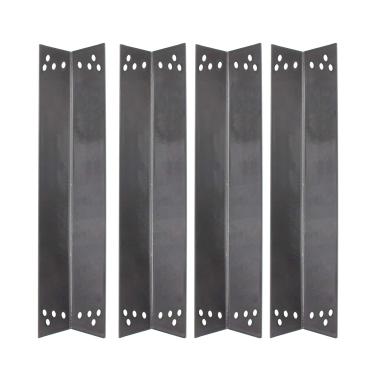Imagem de Placa térmica de grelha de aço de porcelana de 38 cm, barraca de calor, capa de queimador de substituição para Charbroil 463411911, 463411512, Nexgrill, Kenmore Sears, K-Mart, Tera Gear Model Grills, hyJ068A (pacote com 4)