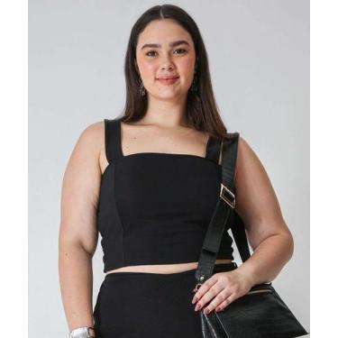 Imagem de Blusa Plus Size Feminina Marisa-59030, G1, Preto