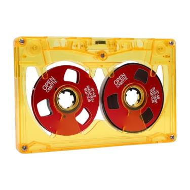 Imagem de GOWENIC Fita Cassete de áudio Em Branco Bobina a Bobina para Gravação de Música, Polarização Normal, 50 Minutos, Fita Cassete Em Branco Gravável de Metal Dupla Face Com Caixa de