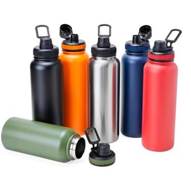 Imagem de Garrafa Térmica de Aço Inoxidável, 800ml, Tampa Antivazamento, Isolamento Térmico 6h Quente/14h Gelada, Design Ergonômico, Para Academia e Uso Diário