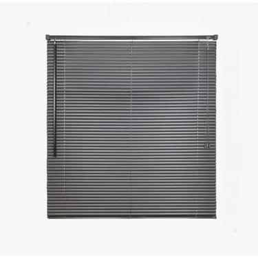 Imagem de Persiana Horizontal de PVC 1.20x1.30m Sofisticada - Resistente e Elegante para Sala Quarto Escritório Residencial e Comercial (Chumbo 1,20L x 1,30A)