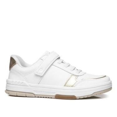 Imagem de Tenis Pegada Feminino em Couro Branco 212607-01-Feminino