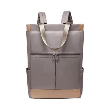 Imagem de Mochila Feminina De Grande Capacidade Com Cores Contrastantes E Alça A