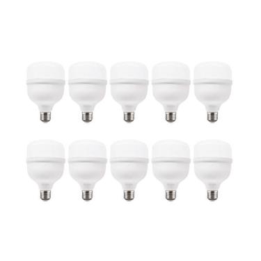 Imagem de Kit 10 Lâmpada LED 40w 6500k Super Bulbo Bivolt LED Elgin