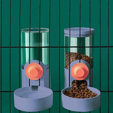 Imagem de Ração Automática para Canil de Cão Dispenser Comida e Água com Tigelas Suspensas Container Pet Bebedouro Criativo Gato