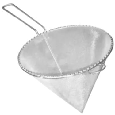 Imagem de Peneiras de filtro Filtros de óleo Filtros cônicos de 12 cm em aço inoxidável para múltiplas finalidades Filtros ultrafinos para filtrar óleo, chás e caldos