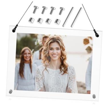 Imagem de OHPHCALL Porta-retrato acrílico para pendurar na parede, mesa de parede, design minimalista resistente a arranhões para decoração de casa