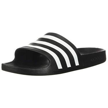 Imagem de adidas Adilette Aqua Chinelo feminino, Black/White/Black, 9