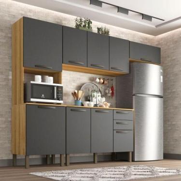 Imagem de Cozinha Compacta Valencia 4 Peças 9 Portas 2 Gavetas Salleto Moveis Ca