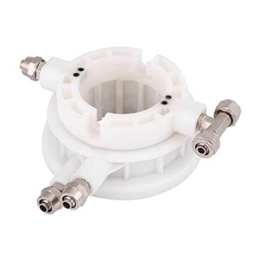 Imagem de Válvula de ar rotativa BORDSTRACT, peça para trocador de pneu de 49 mm/1,9 pol., ABS com componentes de metal, válvula de controle de ar de acoplador rotativo, branca