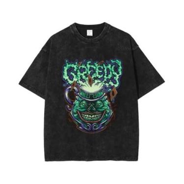 Imagem de Camiseta Unissex Oversized De Anime Yu-Gi-Oh! Change of Heart Lavada Y