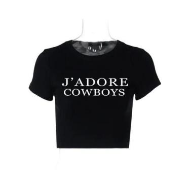 Imagem de Top Cropped Sem Mangas Vintage Harajuku Y2K Com Estampa De Letras Para