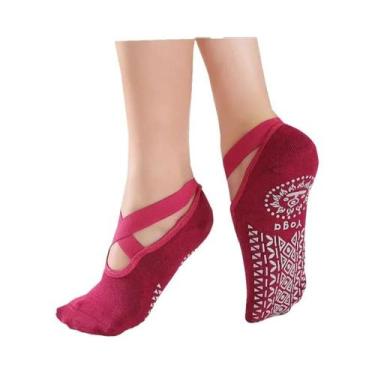 Imagem de Meias Antiderrapantes E Respiráveis Para Pilates E Yoga Para Mulheres,