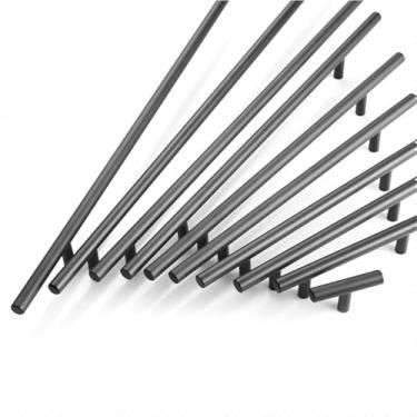 Imagem de HTNAFONI 2 polegadas ~ 61 cm barra de cozinha T Bar puxador reto puxador armário diâmetro 10 mm alças de aço inoxidável ferragens móveis 1 peça (24 mm)
