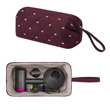 Imagem de ReignSword Bolsa de viagem para ferramentas de cabelo compatível com Shark FlexStyle, Dyson Airwrap, capa para secador de cabelo Revlon, armazenamento de acessórios de estilo de cabelo, organizador à