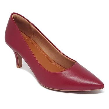 Imagem de Sapato Salto Fino Usaflex Z7601 - Vermelho escuro - 40